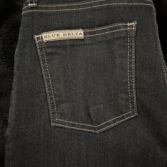 Custom Designer Blue Delta Jeans - Picture 2 of 4